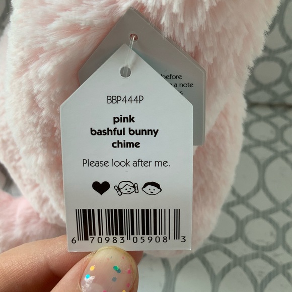 Jellycat London Bashful Bunny Chime, Medium - Picture 3 of 3